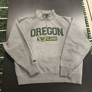 University of Oregon Ducks Alumni Jansport Quarter Zip 1/4 size Large